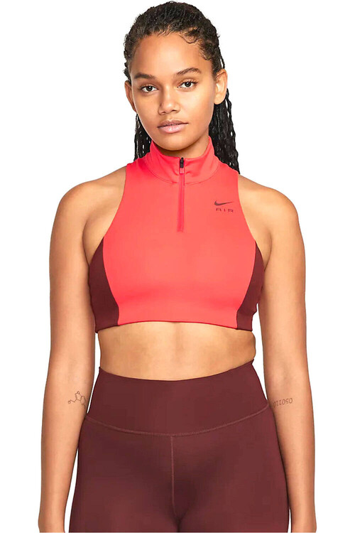 NIKE W NK AIR DF SWSH MOCKZIP BRA rosa