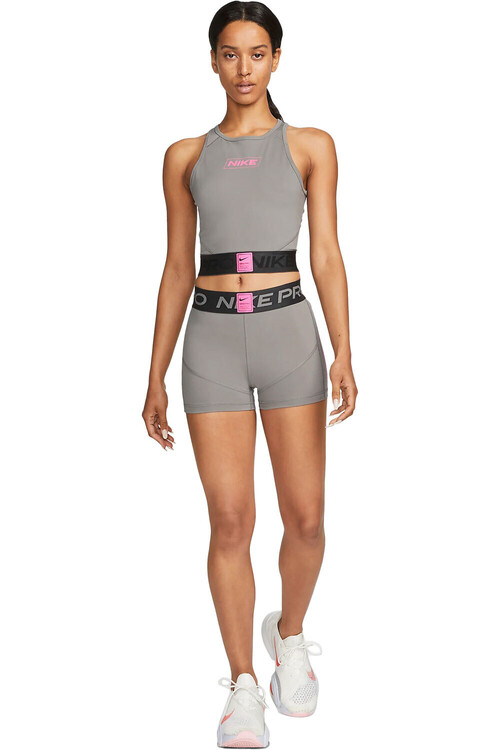 NIKE W NP DF MR 3IN GRX SHORT gris