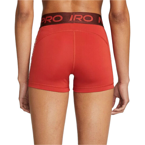 NIKE W NP DF MR 3IN GRX SHORT rojo