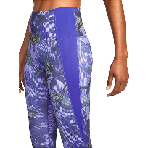 NIKE W NY DF HR  7/8 TGHT AOP morado