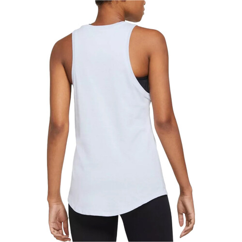 NIKE W NK DF TANK NIKE PRO AOP gris