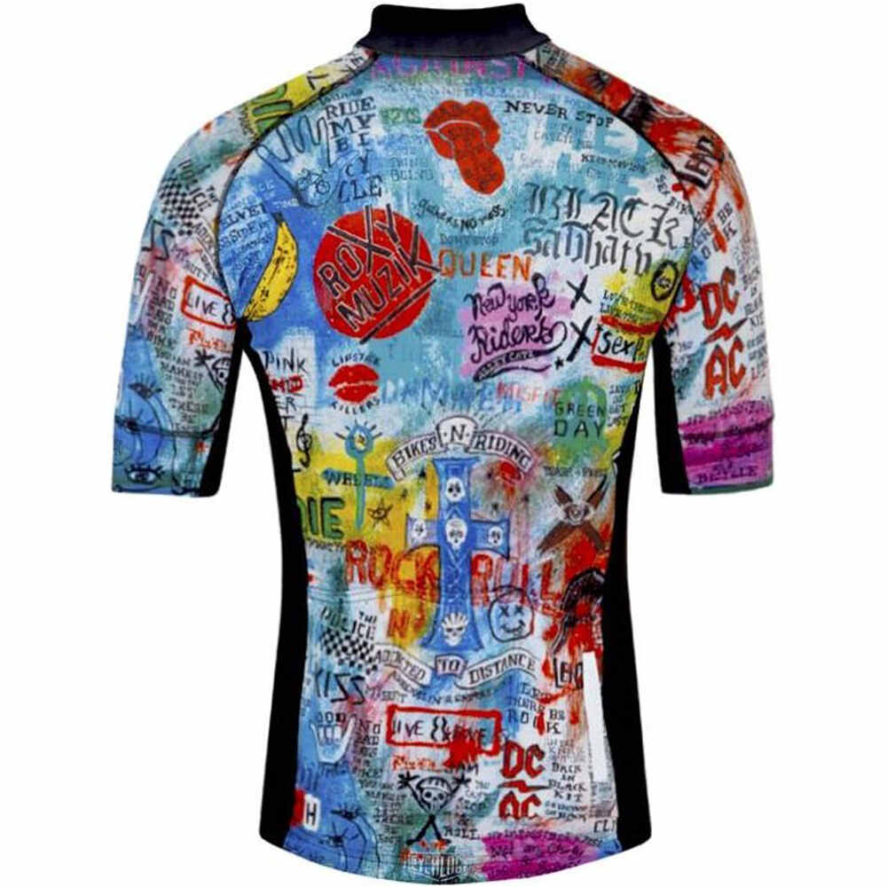 Cycology maillot manga corta hombre Cycology Rock N Roll Men's Cycling Jersey vista trasera Cycology maillot manga corta hombre Cycology Rock N Roll Men's Cycling Jersey vista trasera