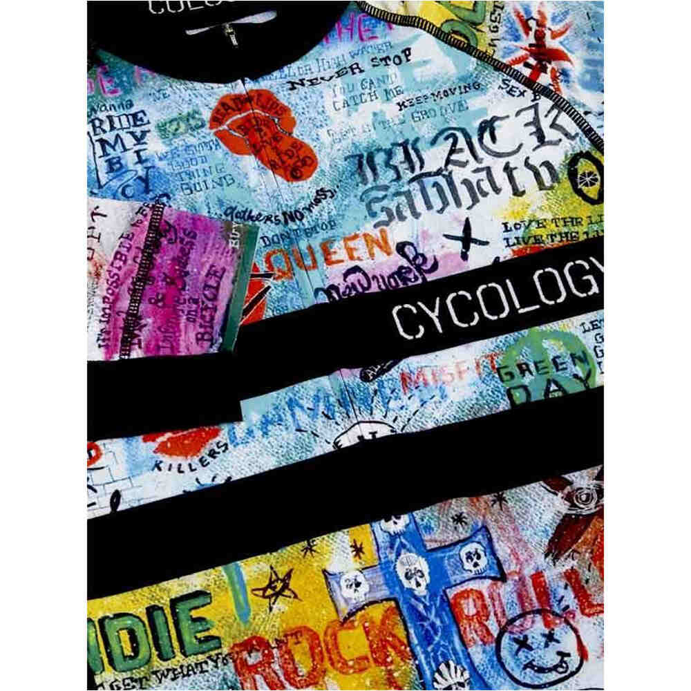 Cycology maillot manga corta hombre Cycology Rock N Roll Men's Cycling Jersey vista detalle Cycology maillot manga corta hombre Cycology Rock N Roll Men's Cycling Jersey vista detalle