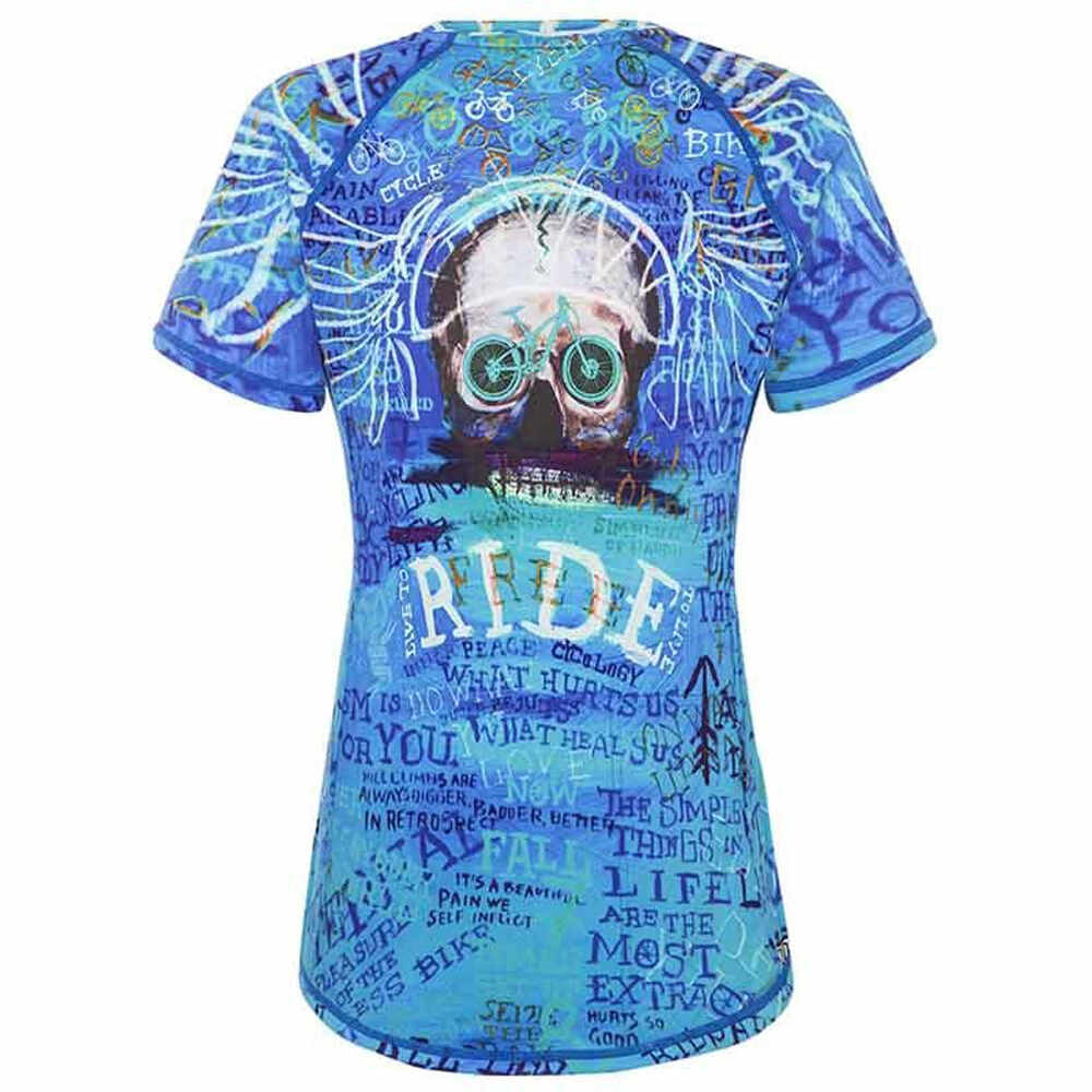 Cycology maillot manga corta mujer Cycology Ride Women's MTB Jersey vista trasera Cycology maillot manga corta mujer Cycology Ride Women's MTB Jersey vista trasera