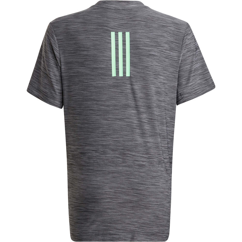 adidas camiseta manga corta niño Adidas B HEATHER TEE vista trasera adidas camiseta manga corta niño Adidas B HEATHER TEE vista trasera