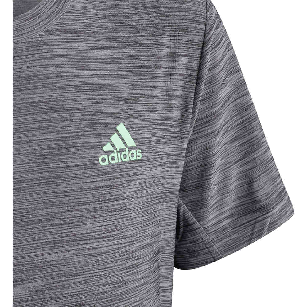 adidas camiseta manga corta niño Adidas B HEATHER TEE vista detalle adidas camiseta manga corta niño Adidas B HEATHER TEE vista detalle