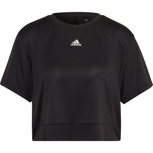 ADIDAS W STDIO CROP T negro