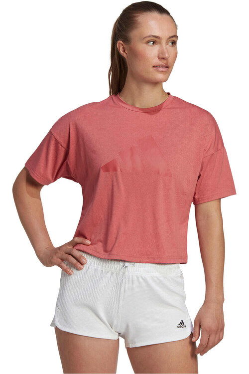 ADIDAS W I 3 BAR TEE 2 rojo