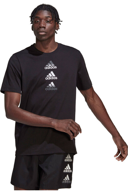 ADIDAS D2M LOGO TEE negro