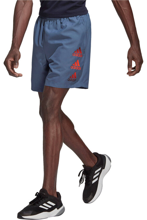 ADIDAS D2M LOGO SHORT gris