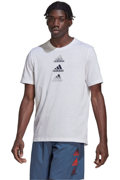 ADIDAS D2M LOGO TEE blanco