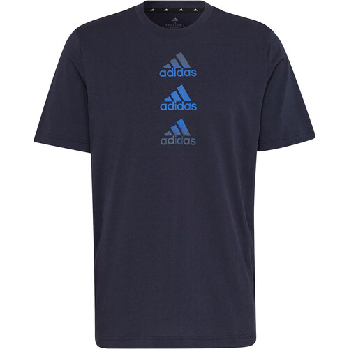 ADIDAS D2M LOGO TEE azul