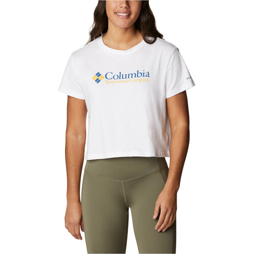 COLUMBIA NORTH CASCADES CROPPED TEE blanco