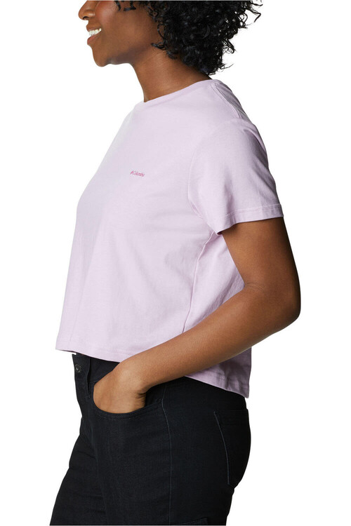 COLUMBIA NORTH CASCADES CROPPED TEE morado
