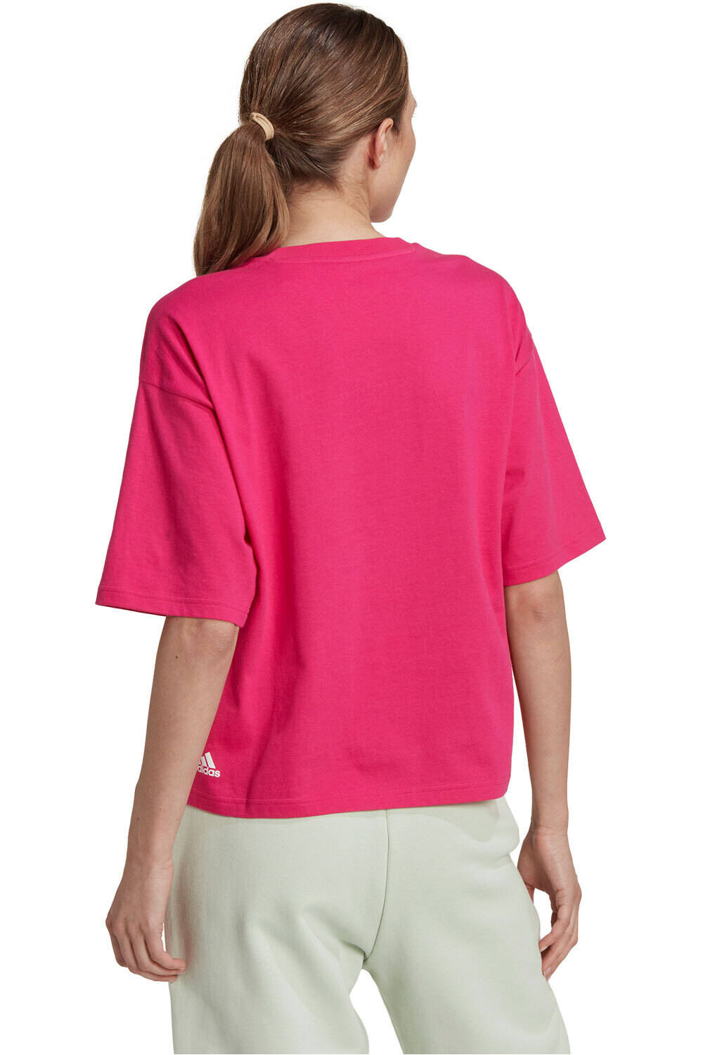adidas camiseta manga corta mujer Adidas W BLUV Q3 T G vista trasera adidas camiseta manga corta mujer Adidas W BLUV Q3 T G vista trasera