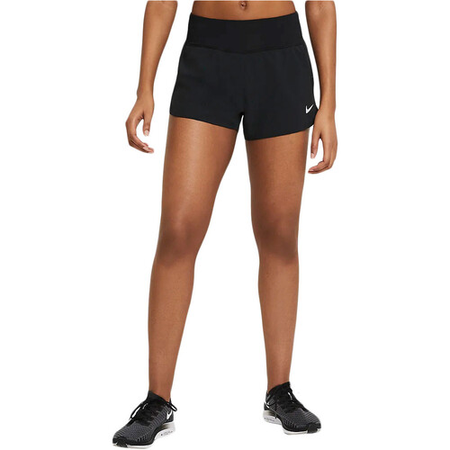 NIKE W NK ECLIPSE SHORT 3IN negro