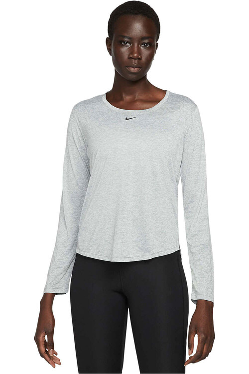 NIKE W NK ONE DF LS STD TOP gris