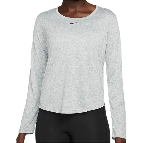 NIKE W NK ONE DF LS STD TOP gris