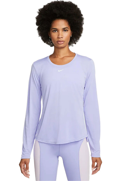 NIKE W NK ONE DF LS STD TOP morado