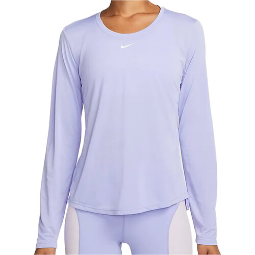 NIKE W NK ONE DF LS STD TOP morado
