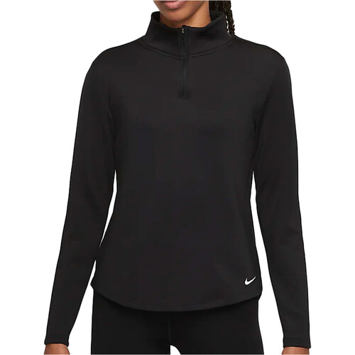 NIKE W NK ONE TF STD LS HALF ZIP negro