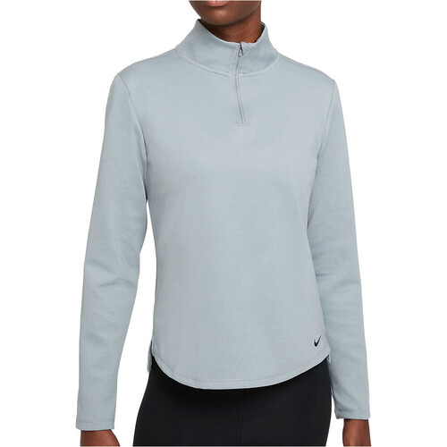 NIKE W NK ONE TF STD LS HALF ZIP gris