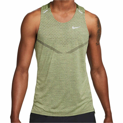 NIKE M NK DFADV TECHKNIT ULTRA TANK verde