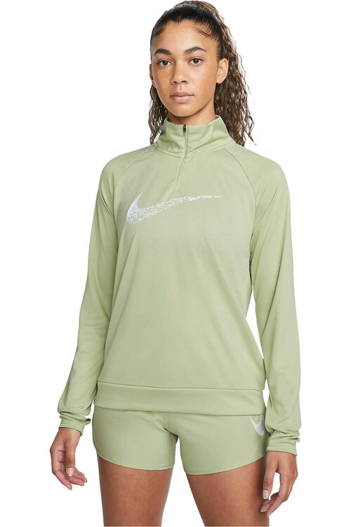 NIKE W NK DF SWOOSH RUN MDLYR verde