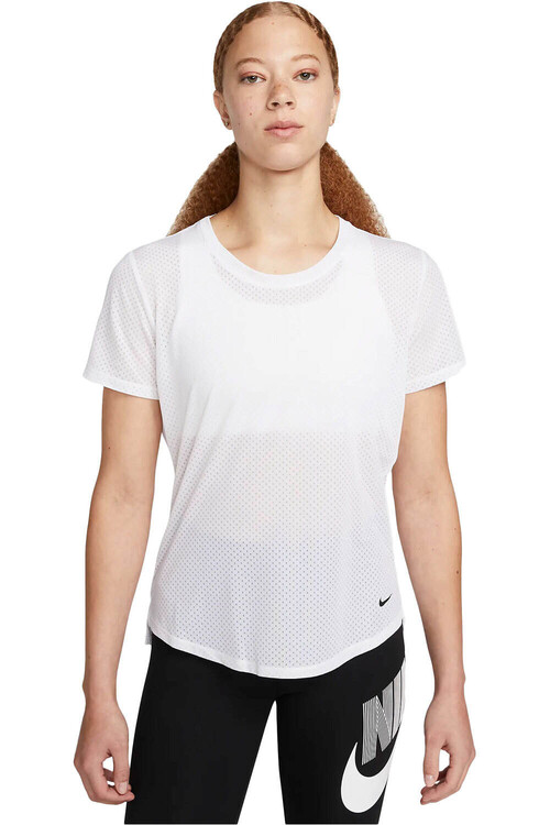NIKE W NK ONE DF BREATHE STD SS TOP blanco