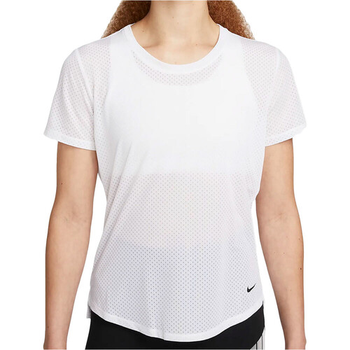 NIKE W NK ONE DF BREATHE STD SS TOP blanco
