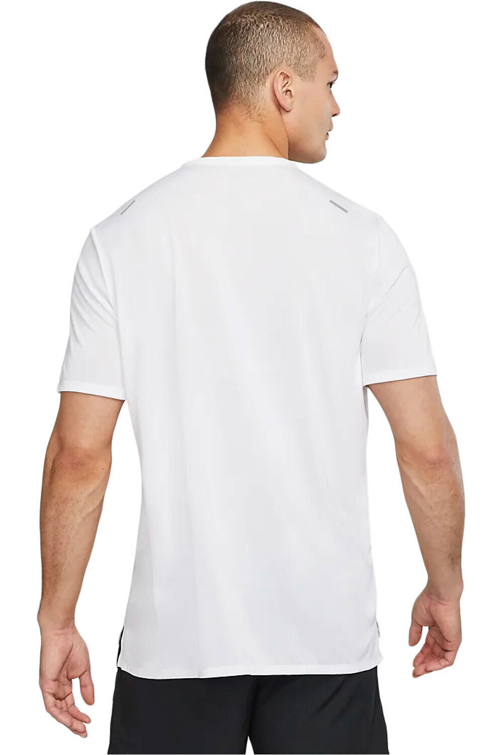 Nike camiseta técnica manga corta hombre Nike M NK DF RISE 365 SS HBR vista trasera Nike camiseta técnica manga corta hombre Nike M NK DF RISE 365 SS HBR vista trasera