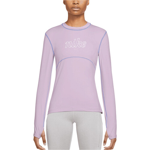 NIKE W NK DF IC ELEMENT LS TOP GX rosa