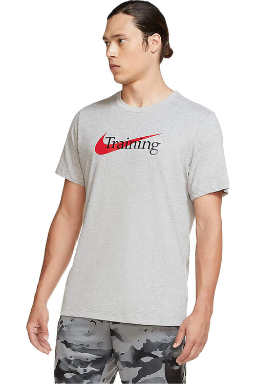 NIKE M NK DFC TEE SW TRAINING gris