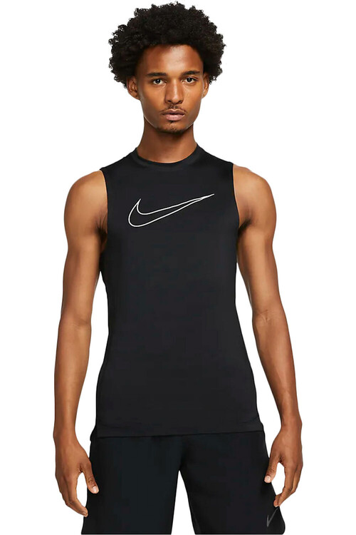 NIKE M NP DF TOP SL TIGHT negro