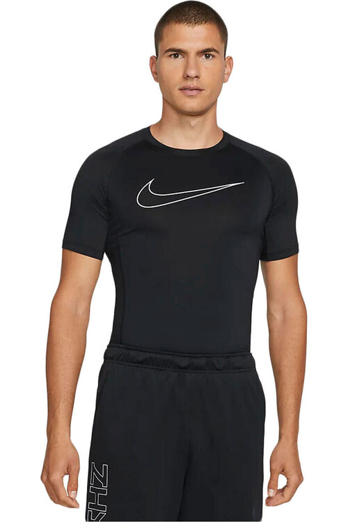 NIKE M NP DF TIGHT TOP SS negro