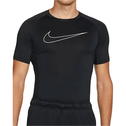NIKE M NP DF TIGHT TOP SS negro