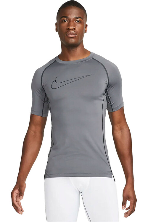 NIKE M NP DF TIGHT TOP SS gris