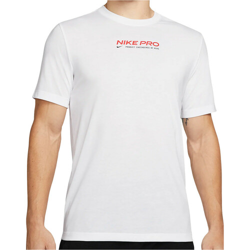 NIKE M NK DF TEE DB NK PRO 2 blanco