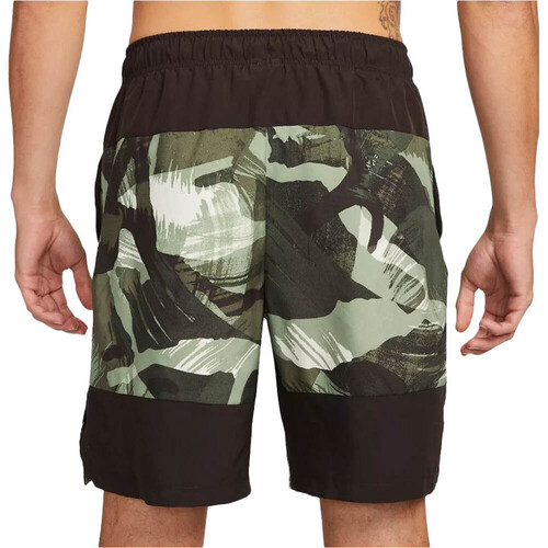NIKE M NK DF FLX WVN SHRT 9IN CAMO verde