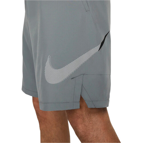 NIKE M NK DF FLX WVN SHRT 9IN GFX gris