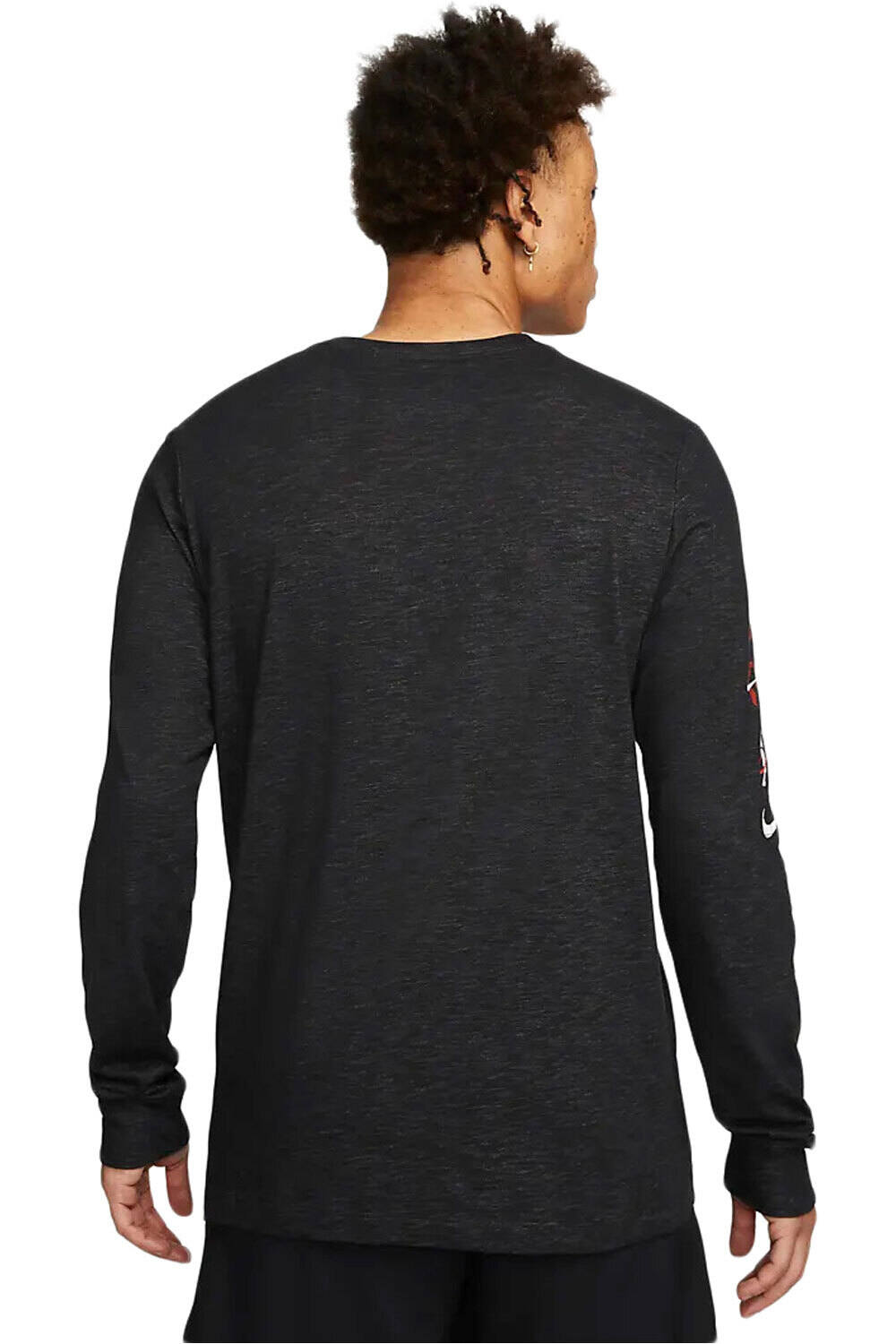 Nike camiseta fitness hombre Nike M NK DF TEE LS SLUB FH GFX vista trasera Nike camiseta fitness hombre Nike M NK DF TEE LS SLUB FH GFX vista trasera