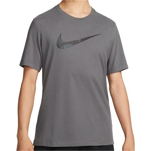 NIKE M NK DF TEE CAMO GFX gris