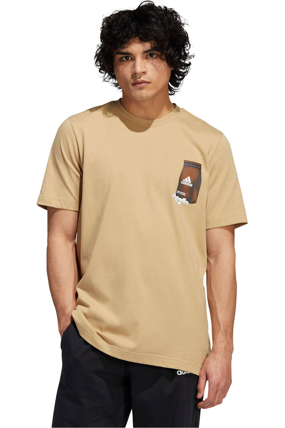 adidas camiseta manga corta hombre Adidas M BOOST COFFEE vista frontal adidas camiseta manga corta hombre Adidas M BOOST COFFEE vista frontal
