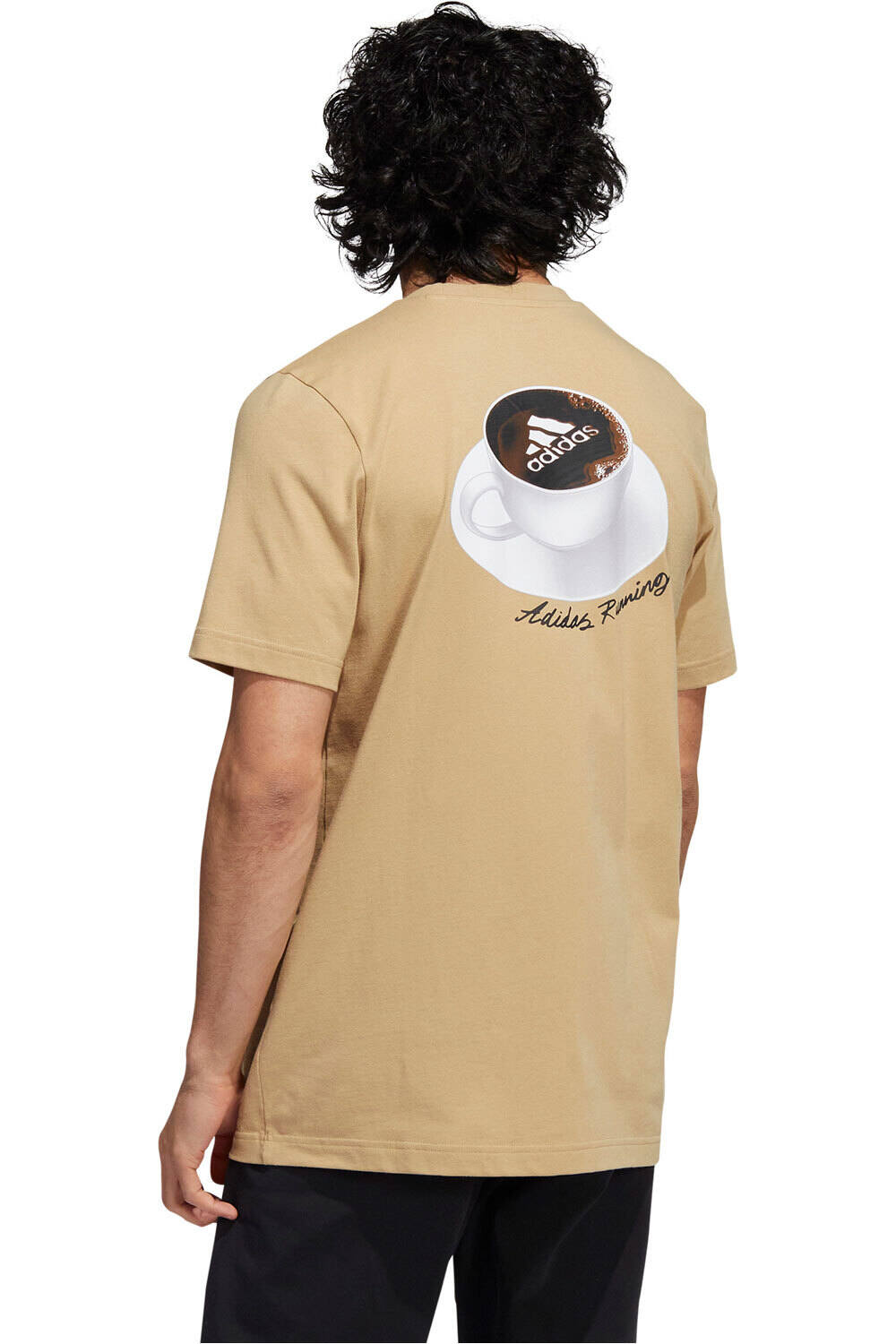 adidas camiseta manga corta hombre Adidas M BOOST COFFEE vista trasera adidas camiseta manga corta hombre Adidas M BOOST COFFEE vista trasera