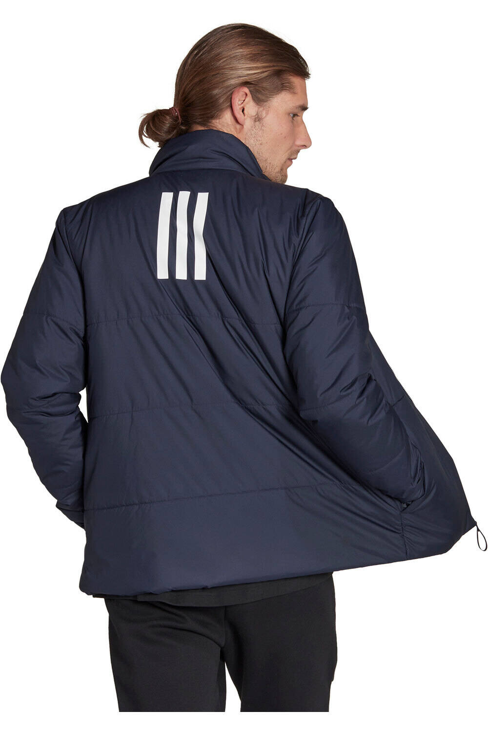 adidas chaqueta outdoor hombre Adidas BSC 3S INS JKT vista trasera adidas chaqueta outdoor hombre Adidas BSC 3S INS JKT vista trasera