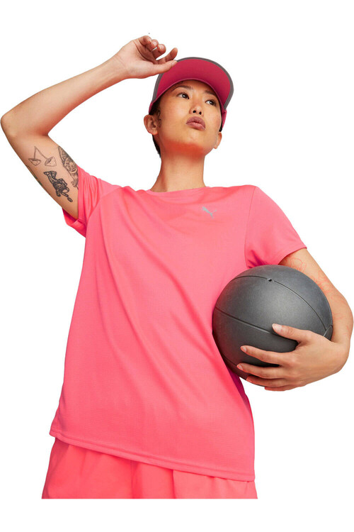 PUMA RUN FAVORITE SS TEE naranja