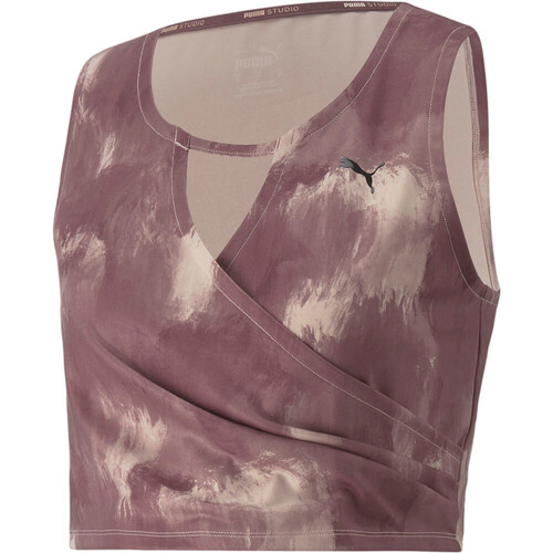 PUMA STUDIO AOP CROP TOP rosa