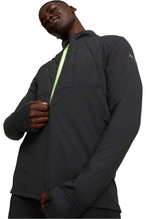 PUMA RUN WRMLBL PADDED JA negro