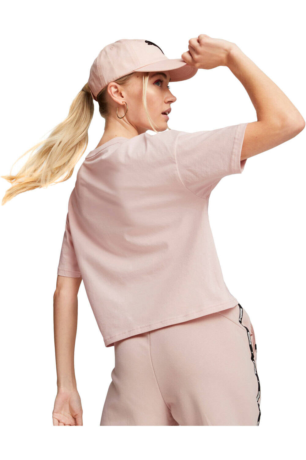 Puma camiseta manga corta mujer Puma Puma Power Tape Tee vista trasera Puma camiseta manga corta mujer Puma Puma Power Tape Tee vista trasera