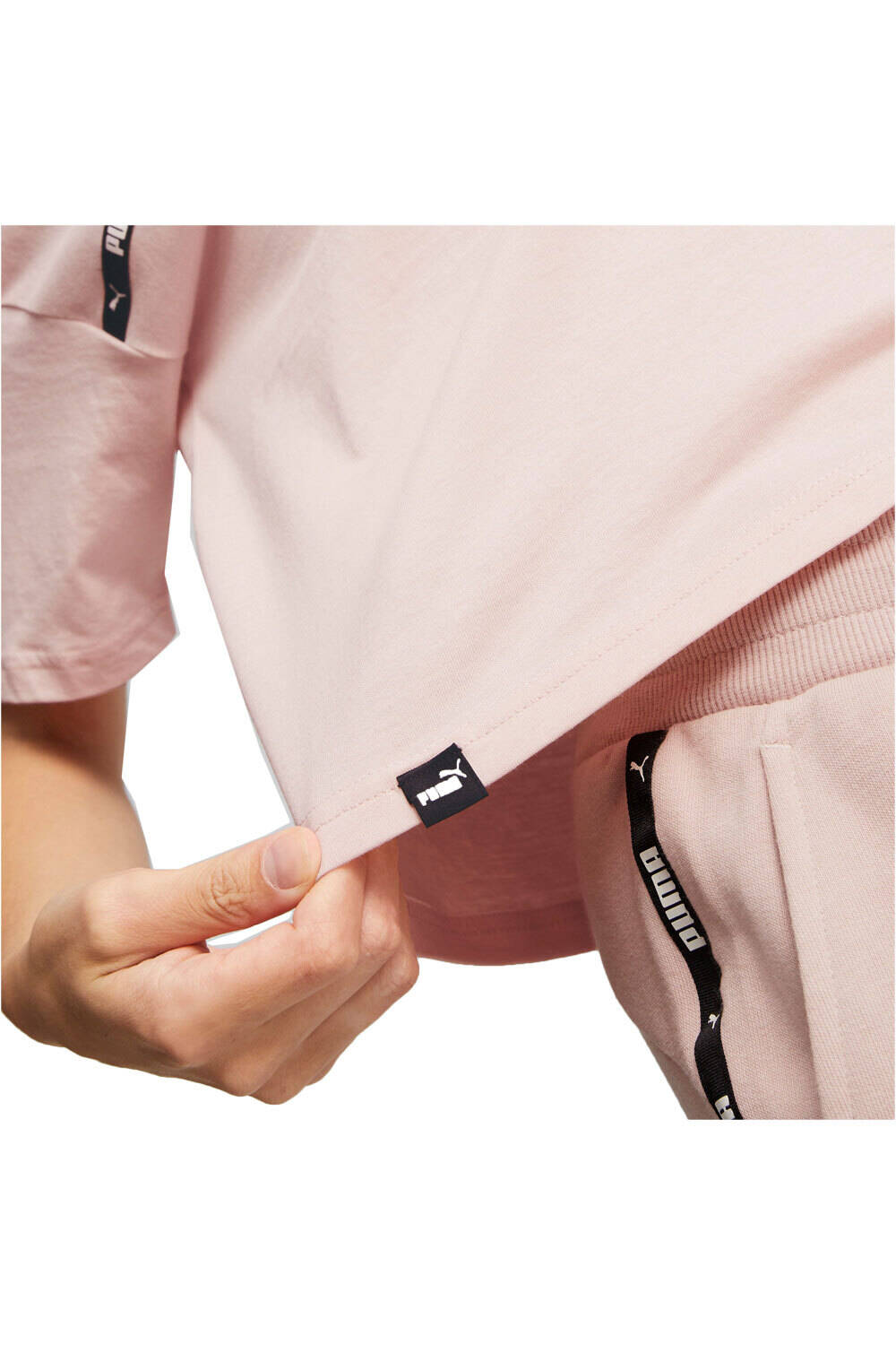 Puma camiseta manga corta mujer Puma Puma Power Tape Tee vista detalle Puma camiseta manga corta mujer Puma Puma Power Tape Tee vista detalle